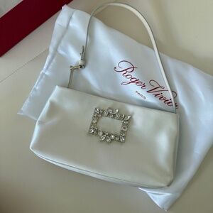 Roger Vivier White Clutch